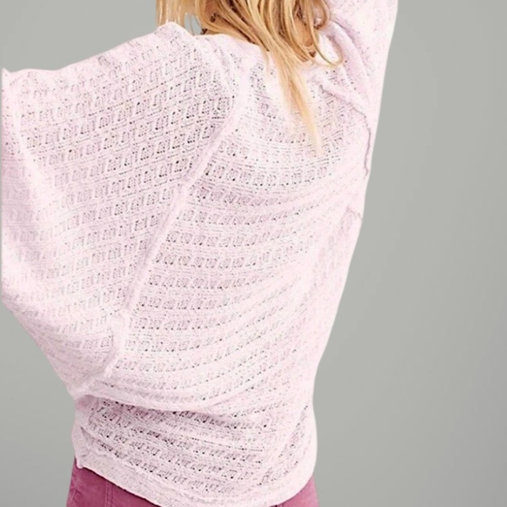 NWOT Free People Thien's Hacci Sweater - Picture 2 of 16